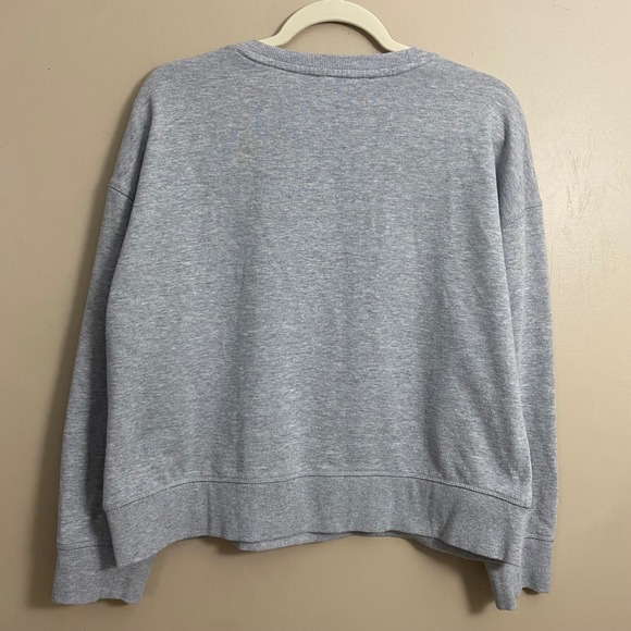 Tommy Hilfiger Polar Bear Looped Appliqué Logo Preppy Gray Sweater Size Large - Picture 8 of 9